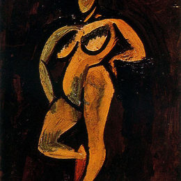 《站立裸体》巴勃罗·毕加索(Pablo Picasso)高清作品欣赏