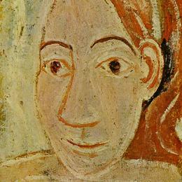 《妇女半身像》巴勃罗·毕加索(Pablo Picasso)高清作品欣赏
