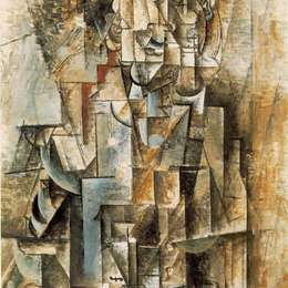 《有吉他的人》巴勃罗·毕加索(Pablo Picasso)高清作品欣赏