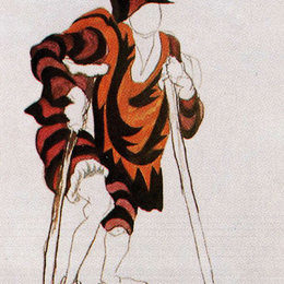 巴勃罗·毕加索(Pablo Picasso)高清作品:Costume design for ballet &amp;ampquotTricorne&amp;ampquot