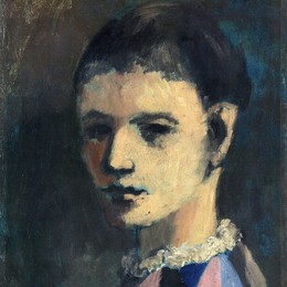 《丑角头》巴勃罗·毕加索(Pablo Picasso)高清作品欣赏