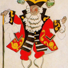 巴勃罗·毕加索(Pablo Picasso)高清作品:Costume design for ballet &amp;ampquotTricorne&amp;ampquot