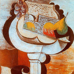 《水果盘》巴勃罗·毕加索(Pablo Picasso)高清作品欣赏