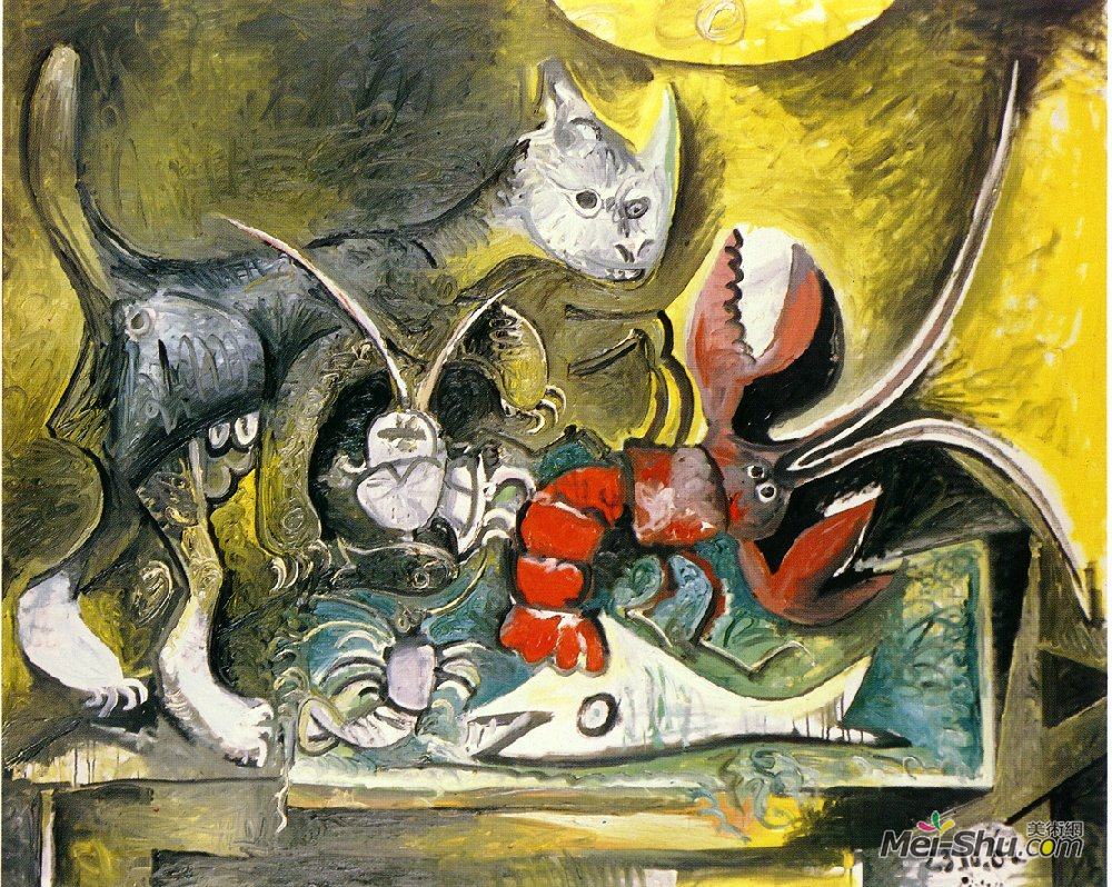 巴勃罗·毕加索 年代:1962 风格:超现实主义 类型:静物 标签:动物,猫