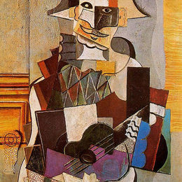 《丑角》巴勃罗·毕加索(Pablo Picasso)高清作品欣赏