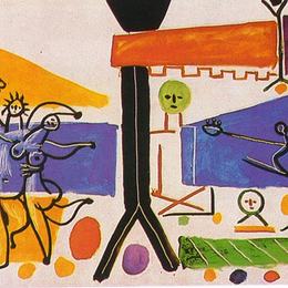 巴勃罗·毕加索(Pablo Picasso)高清作品:The beach in Garoupe