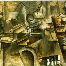 《钢琴上的静物（科尔特）》巴勃罗·毕加索(Pablo Picasso)高清作品欣赏