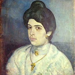 巴勃罗·毕加索(Pablo Picasso)高清作品:Portrait of Corina Romeu