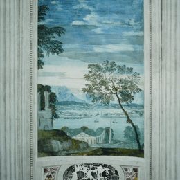 《风景（芭芭拉别墅壁画）》保罗·委罗内塞(Paolo Veronese)高清作品欣赏