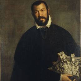 保罗·委罗内塞(Paolo Veronese)高清作品:Portrait of architect Vincenzo Scamozzi