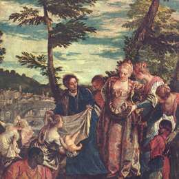 《从尼罗河水域救出摩西》保罗·委罗内塞(Paolo Veronese)高清作品欣赏