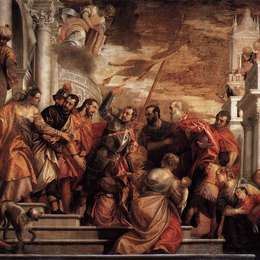 保罗·委罗内塞(Paolo Veronese)高清作品:Saints Mark and Marcellinus being led to Martyrdom