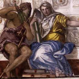 《土星（时间）和历史》保罗·委罗内塞(Paolo Veronese)高清作品欣赏