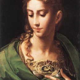 《女神雅典娜》帕米贾尼诺(Parmigianino)高清作品欣赏