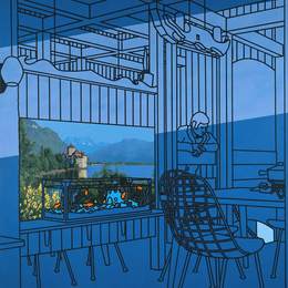 《午饭后》帕特里克·考尔菲尔德(Patrick Caulfield)高清作品欣赏