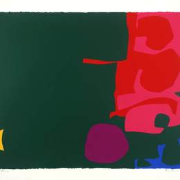 《深绿色的红色和红色》帕特里克·赫伦(Patrick Heron)高清作品欣赏