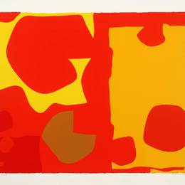 《六在浅橙色和山丹丹黄色》帕特里克·赫伦(Patrick Heron)高清作品欣赏