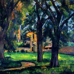《栗树农场》保罗·塞尚(Paul Cezanne)高清作品欣赏