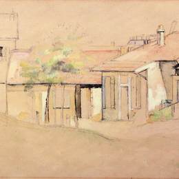 《小屋》保罗·塞尚(Paul Cezanne)高清作品欣赏