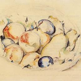 《水果》保罗·塞尚(Paul Cezanne)高清作品欣赏