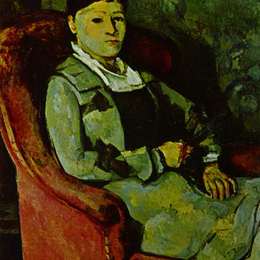 《塞尚夫人的肖像》保罗·塞尚(Paul Cezanne)高清作品欣赏