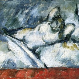 《斜躺的裸女》保罗·塞尚(Paul Cezanne)高清作品欣赏