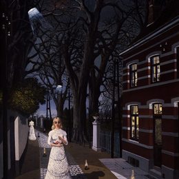 《所有的灯》保罗·德尔沃(Paul Delvaux)高清作品欣赏