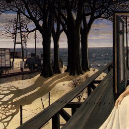 《阴影》保罗·德尔沃(Paul Delvaux)高清作品欣赏