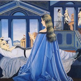 《报喜》保罗·德尔沃(Paul Delvaux)高清作品欣赏