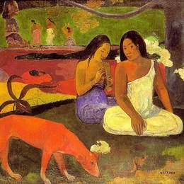 《阿雷区一世》保罗·高更(Paul Gauguin)高清作品欣赏