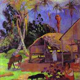 《黑猪》保罗·高更(Paul Gauguin)高清作品欣赏