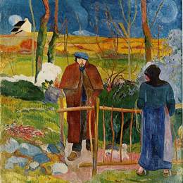 《早上好，先生，高更》保罗·高更(Paul Gauguin)高清作品欣赏