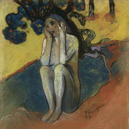 《布雷顿前夕》保罗·高更(Paul Gauguin)高清作品欣赏