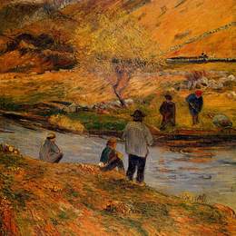 《布雷顿渔夫》保罗·高更(Paul Gauguin)高清作品欣赏