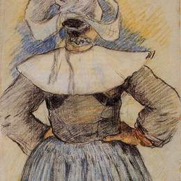 《布雷顿妇女》保罗·高更(Paul Gauguin)高清作品欣赏