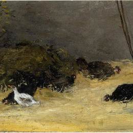 《鸡舍》保罗·高更(Paul Gauguin)高清作品欣赏