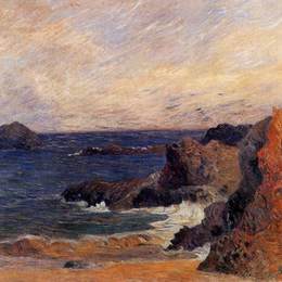 《滨海景观》保罗·高更(Paul Gauguin)高清作品欣赏