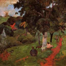 《来来往往，马提尼克》保罗·高更(Paul Gauguin)高清作品欣赏