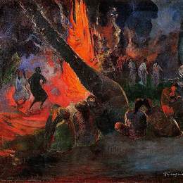 《火舞》保罗·高更(Paul Gauguin)高清作品欣赏