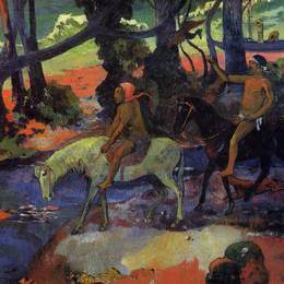 《飞行》保罗·高更(Paul Gauguin)高清作品欣赏