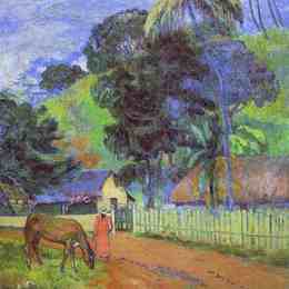 《景观》保罗·高更(Paul Gauguin)高清作品欣赏
