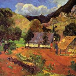 《三位数景观》保罗·高更(Paul Gauguin)高清作品欣赏