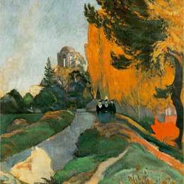 《遗迹阿利斯康》保罗·高更(Paul Gauguin)高清作品欣赏