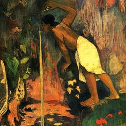 《神秘水》保罗·高更(Paul Gauguin)高清作品欣赏