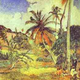 《马提尼克棕榈树》保罗·高更(Paul Gauguin)高清作品欣赏