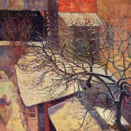 《雪中的巴黎》保罗·高更(Paul Gauguin)高清作品欣赏