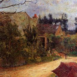 保罗·高更(Paul Gauguin)高清作品:Pissarros Garden, Pontoise