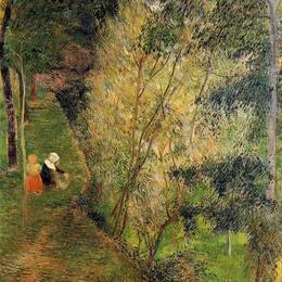 《庞特艾文妇女儿童》保罗·高更(Paul Gauguin)高清作品欣赏