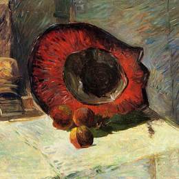 《红帽子》保罗·高更(Paul Gauguin)高清作品欣赏