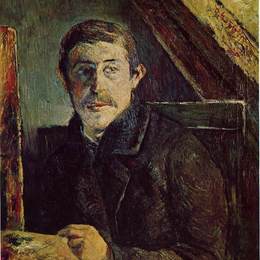 《自画像》保罗·高更(Paul Gauguin)高清作品欣赏